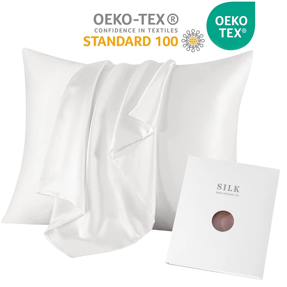 Silk Pillowcase Set - Fronha de Seda Pura Natural de