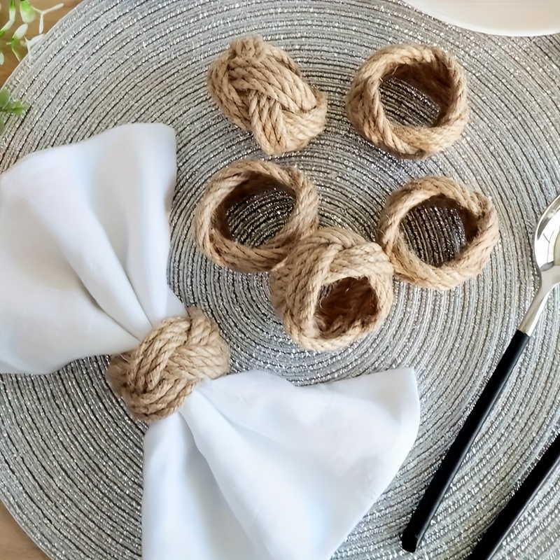 Conjunto de anel de guardanapo - Linen Napkin Set avaliação e preço