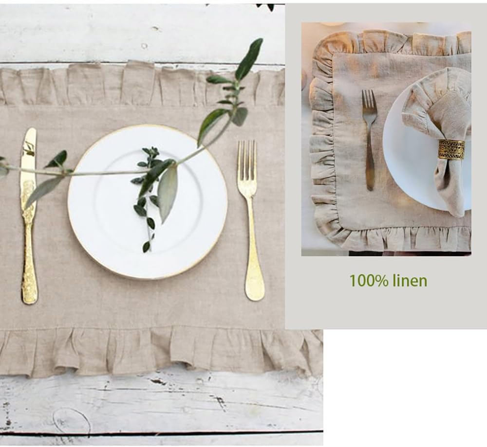 Conjunto de 4 guardanapos de j - Linen Napkin Set avaliação e preço