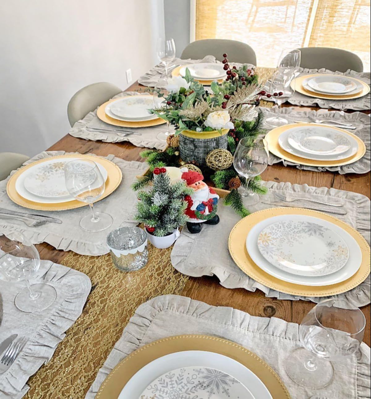 Conjunto de 4 guardanapos de j - Linen Napkin Set avaliação e preço