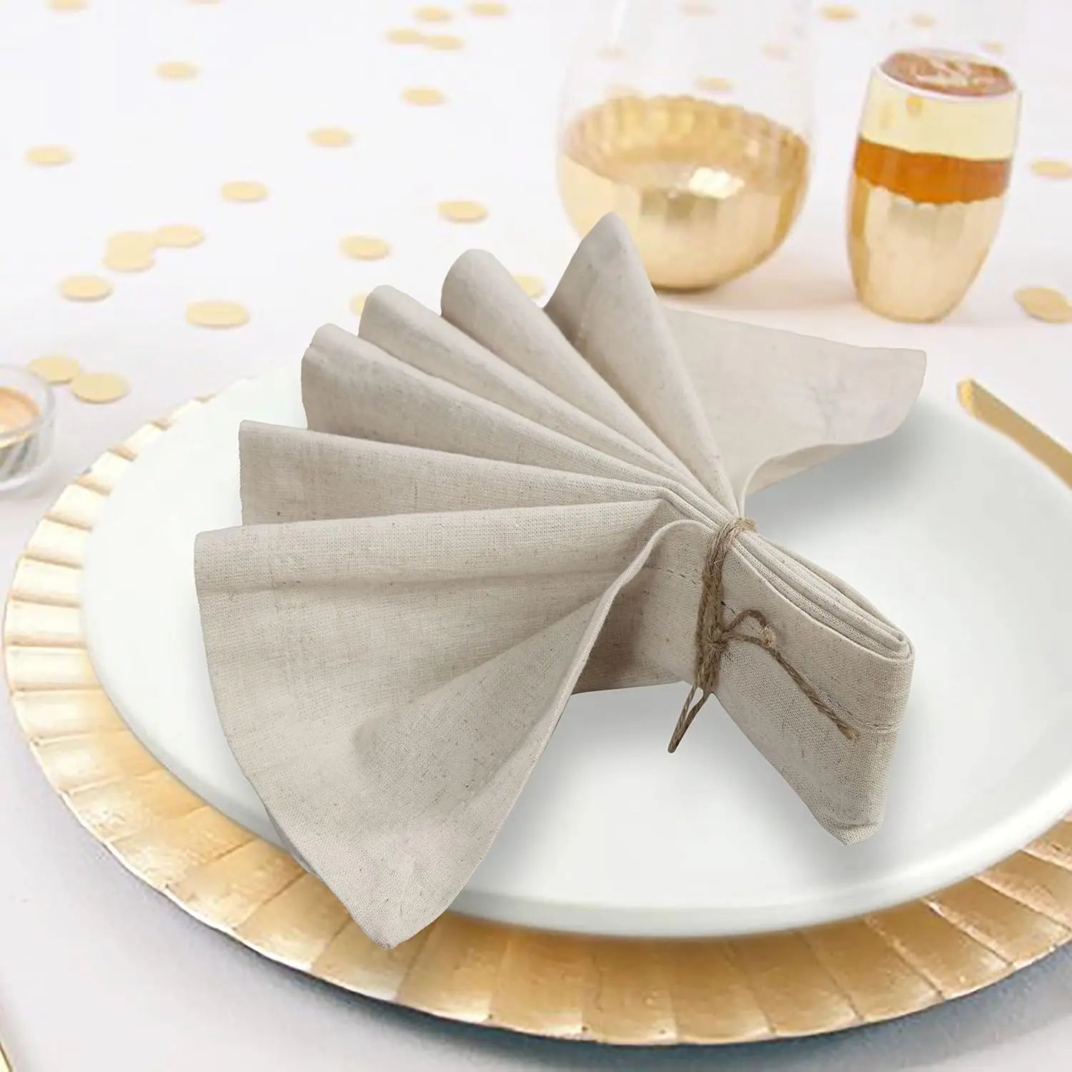 6 peças guardanapo de jantar 1 - Linen Napkin Set avaliação e preço