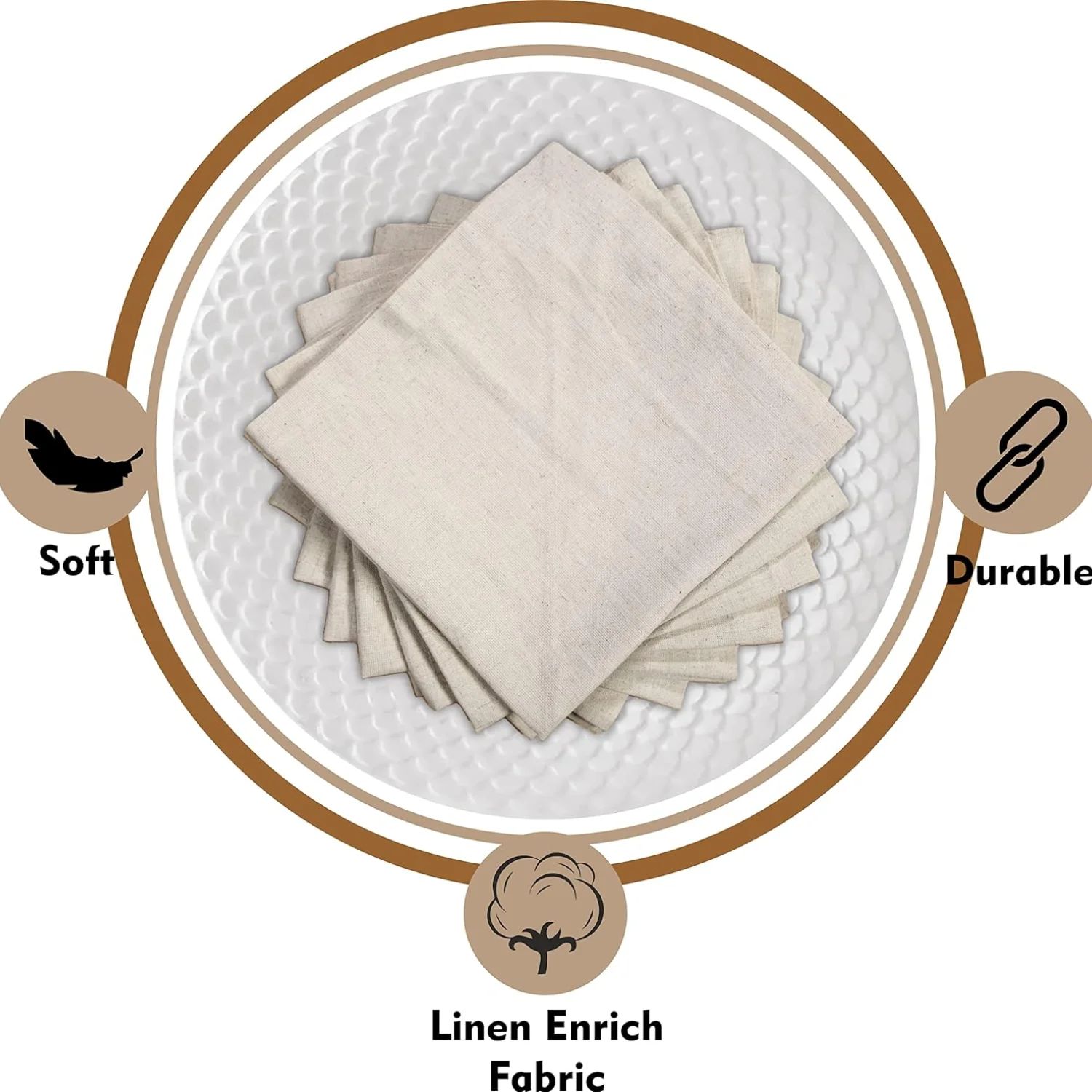 6 peças guardanapo de jantar 1 - Linen Napkin Set avaliação e preço
