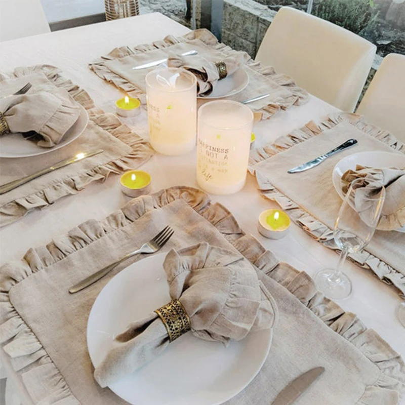 Conjunto de 6 Guardanapos de L - Linen Napkin Set avaliação e preço