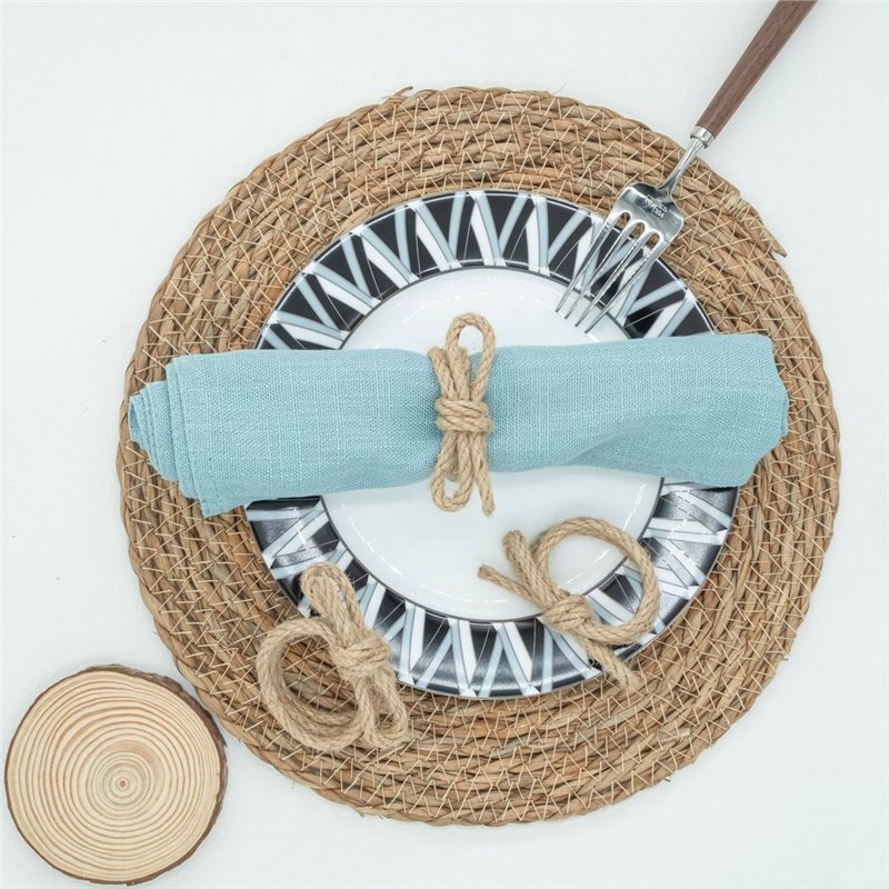Conjunto de 12 Laços Trançados - Linen Napkin Set avaliação e preço