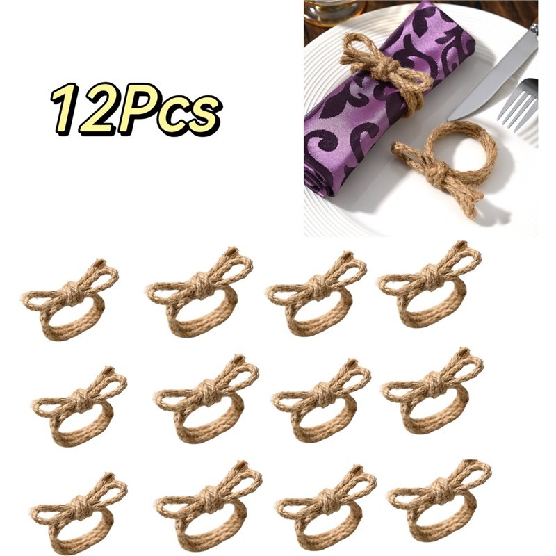 Conjunto de 12 Laços Trançados - Linen Napkin Set avaliação e preço