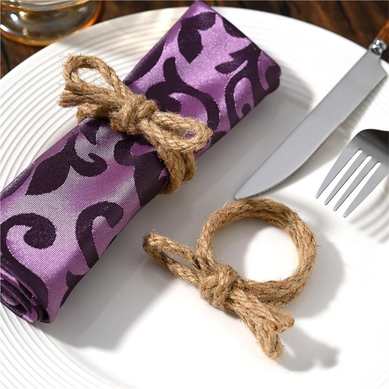 ABKP-12Pcs Conjunto de anéis d - Linen Napkin Set avaliação e preço
